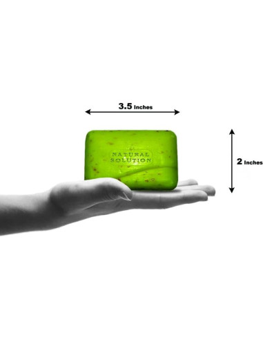 Barra de Jabón Natural Solution Aceite de Oliva y Té Verde 6 Unidades