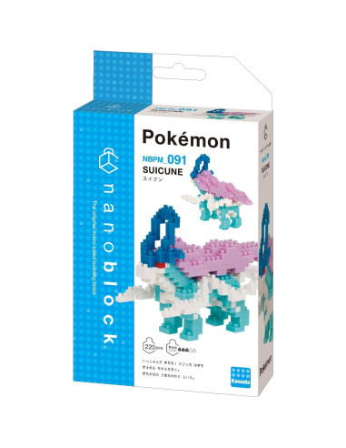 Nanoblock Suicune Pokémon 220 Piezas 7.39 cm Dificultad 3