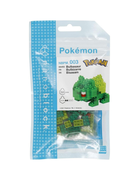 Nanoblock Pokémon Bulbasaur - Kit de Construcción 3D