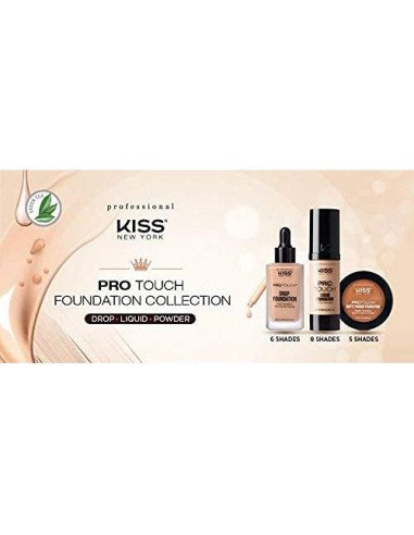 Base de Maquillaje Mate Kiss NY PRO TOUCH 30ml - Castaño