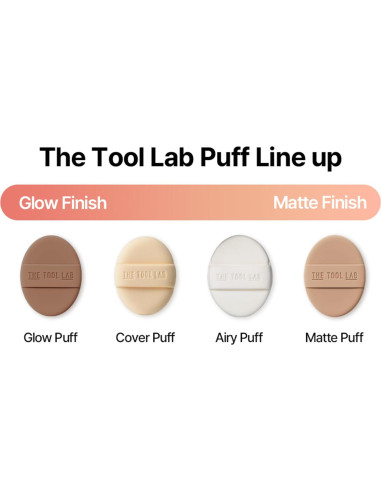 Puff de Maquillaje Ovalado THE TOOL LAB - Rubycell 6.6 cm