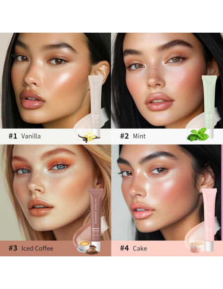 Bálsamo Labial Hidratante NAILKISS Set de 4 Piezas