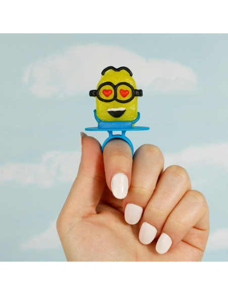 Anillos Lollipop Minions - 18 Caramelos Individuales Sabores Fruta