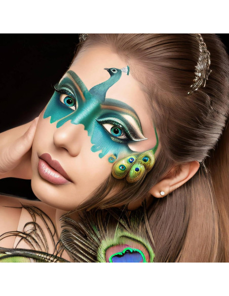 Pintura Facial y Corporal MEICOLY Teal 30g a Prueba de Agua