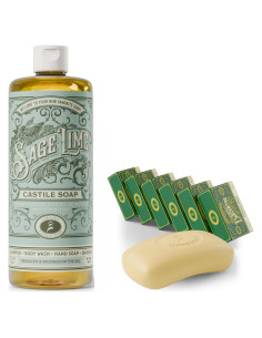 Jabón Líquido Orgánico de Castile Salvia Lima 500ml - Suavizante