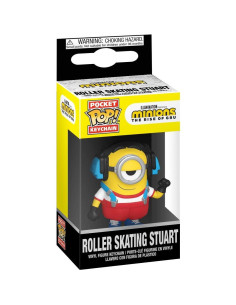 Llavero Funko Pop! Minions Stuart Patinador 5.08 cm 2
