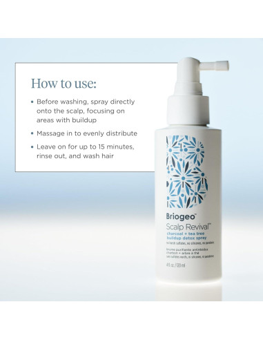 Spray Detox Briogeo 118 ml - Tratamiento Cuero Cabelludo Seco