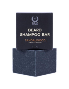 Barra de Champú para Barba ZEUS Sándalo 99.22g Natural