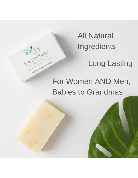Jabón de Aceite de Emú Emu Joy 99g para Piel Sensible