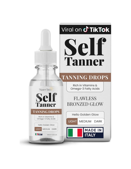 Gotas de Bronceado Autonivelante Team Tan - Claro 91g