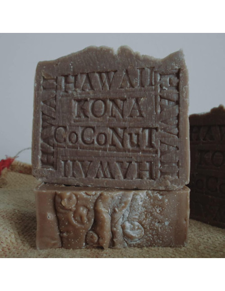 Jabón Artesanal de Café Kona y Leche de Coco Orgánica 198g