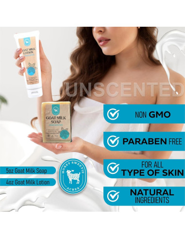 Paquete Cuidado Piel Hecho a Mano Honey Sweetie Acres - Jabón y Loción