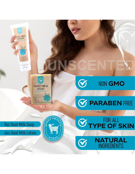 Paquete Cuidado Piel Hecho a Mano Honey Sweetie Acres - Jabón y Loción