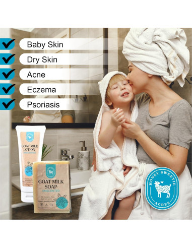 Paquete Cuidado Piel Hecho a Mano Honey Sweetie Acres - Jabón y Loción