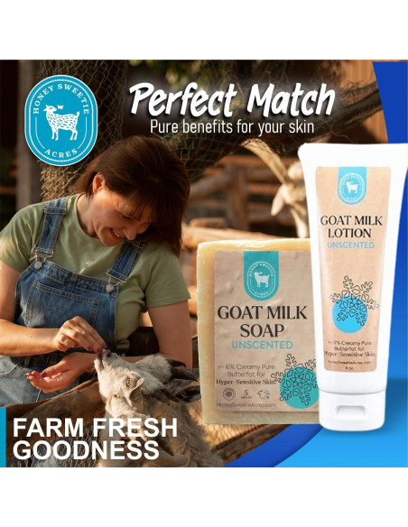 Paquete Cuidado Piel Hecho a Mano Honey Sweetie Acres - Jabón y Loción