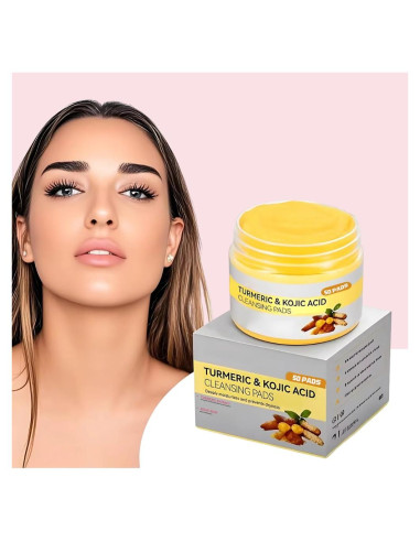 Tarro de almohadillas de ácido kójico y cúrcuma 50 unidades