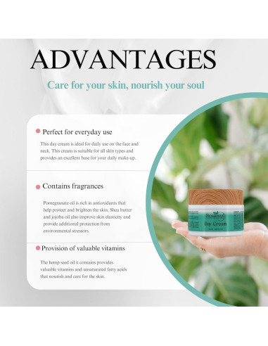 Crema Hidratante Facial Diaria Rosamix 50 ml Ácido Hialurónico