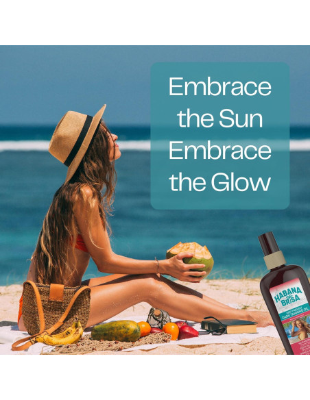 Aceite Bronceador Mineral Oscuro Habana Brisa 2x240ml Vegano