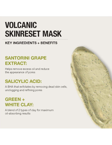 Máscara Refinadora KORRES de Uva Santorini 70 ml con Carbón