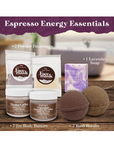 Caja de Regalo Spa 7 Piezas Café Rico Mocha y Lavanda 2