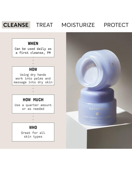 Bálsamo Limpiador Facial Naturium Ginseng Púrpura 85 g