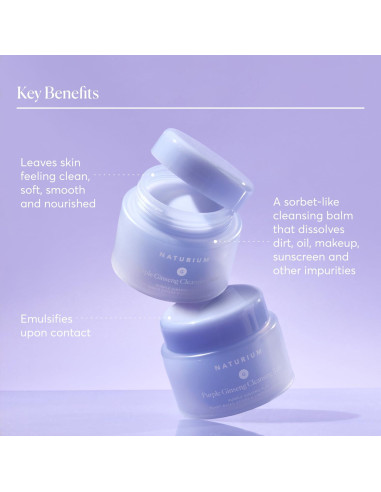 Bálsamo Limpiador Facial Naturium Ginseng Púrpura 85 g