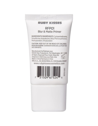 Primer Facial Mattificante Ruby Kisses RFP01 - Acabado Suave