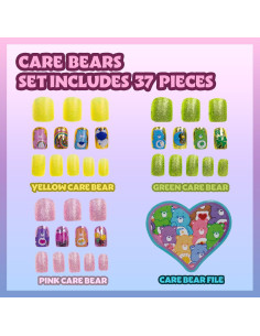 Uñas Postizas Care Bears 36 Piezas para Niñas - Townley Girl 2