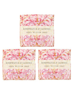 Jabones Vegetales Greenwich Bay 3x53.86g Agua de Rosas y Jazmín