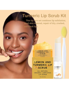 Juego de Cuidado Labial YJLYQF: Exfoliante y Bálsamo Natural 2