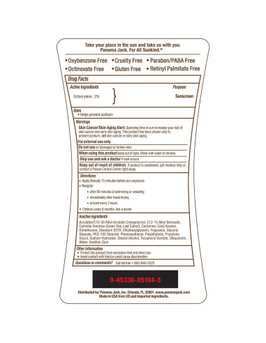 Lociones bronceadoras Panama Jack SPF 4 y 8 - 177 mL