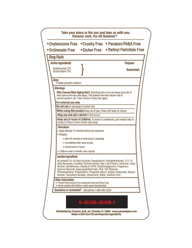 Lociones bronceadoras Panama Jack SPF 4 y 8 - 177 mL