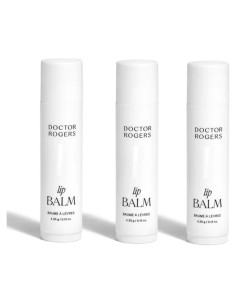 Bálsamo Labial Doctor Rogers Hipoalergénico Paquete de 3