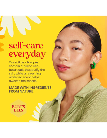 Toallitas Faciales Purificadoras Burt's Bees 10 Unidades Té Blanco Toallitas Faciales Purificadoras Burt's Bees 10 Unidades Té Blanco