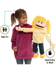 Marioneta de Ventrílocuo Silly Puppets 63.5 cm Chica Durazno 2