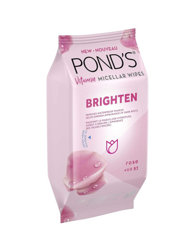 Toallitas Micelares Pond's Rosa Iluminadora 25 Unidades