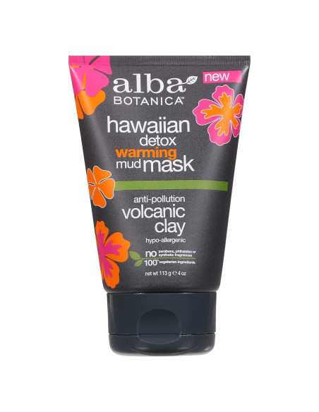 Mascarilla de barro calentada Alba Botanica 113.4 g desintoxicante Mascarilla de barro calentada Alba Botanica 113.4 g desintoxicante