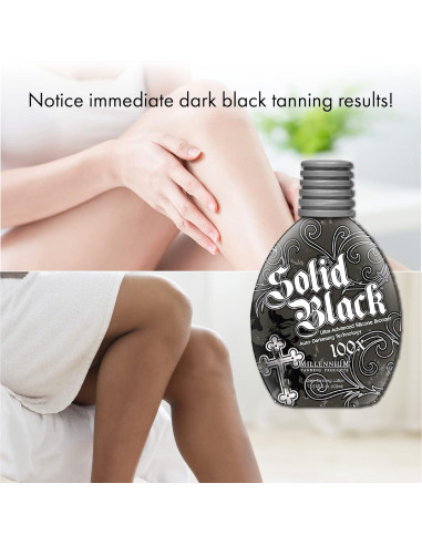 Loción Bronceadora Oscura 100X Millennium Tanning 400 ml - Paquete de 2