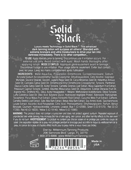 Loción Bronceadora Oscura 100X Millennium Tanning 400 ml - Paquete de 2