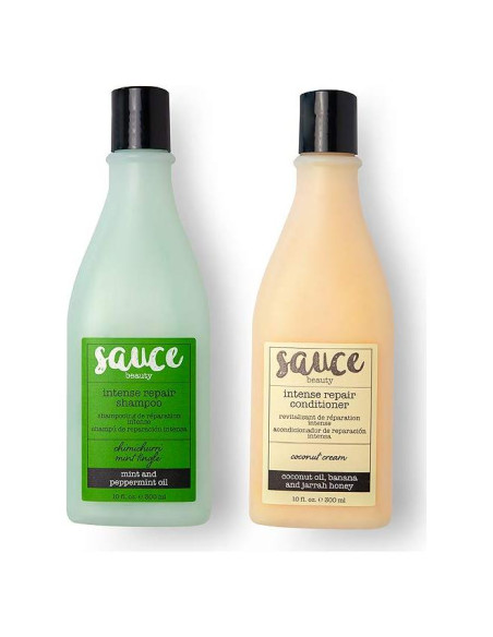 Conjunto Champú Menta y Acondicionador Coco Sauce Beauty - 2 Botellas 295 ml