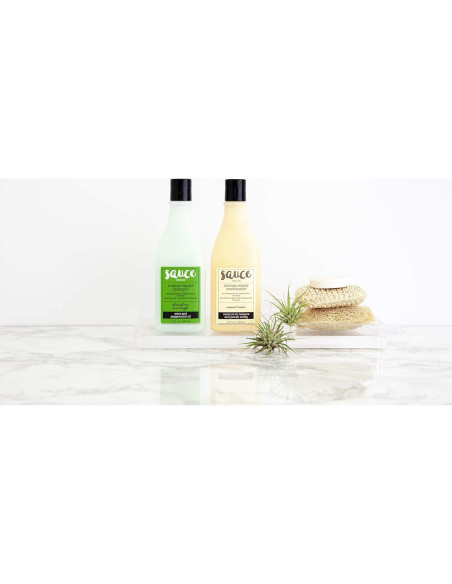 Conjunto Champú Menta y Acondicionador Coco Sauce Beauty - 2 Botellas 295 ml