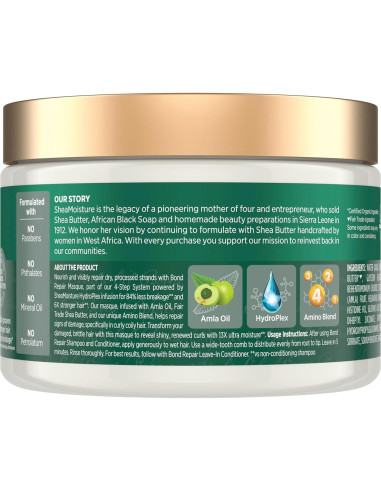 Mascarilla Reparadora SheaMoisture 311 g - Hidratación Profunda