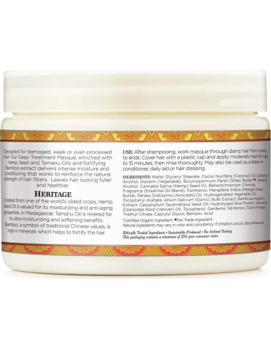 Mascarilla Hidratante Profunda Nubian Heritage 311 g Cabello Débil