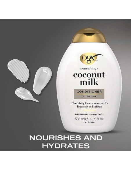 Acondicionador OGX Nutritivo + Leche de Coco 384 ml Hidratante Acondicionador OGX Nutritivo + Leche de Coco 384 ml Hidratante