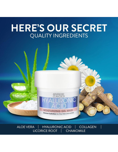 Mascarilla Facial de Gel Hialurónico Advanced Clinicals 148 ml