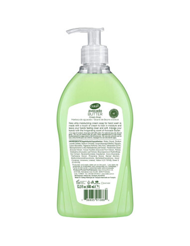 Jabón Líquido Ultra Hidratante Dalan Mantequilla de Aguacate 3x400mL