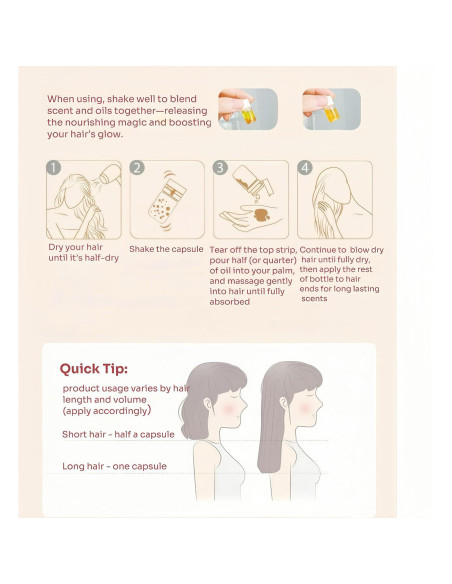 Suero de Aceite para Cabello 2 en 1 Longway - 40 Piezas Suero de Aceite para Cabello 2 en 1 Longway - 40 Piezas