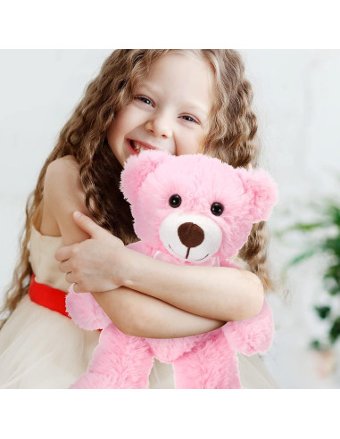 Ositos de Peluche Aoriher 6 Piezas Rosa 35 cm Suaves