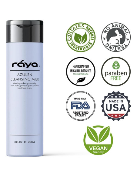 Leche Limpiadora Facial Raya Azulen 150 ml | Sin Jabón | Piel Sensible Leche Limpiadora Facial Raya Azulen 150 ml | Sin Jabón | Piel Sensible