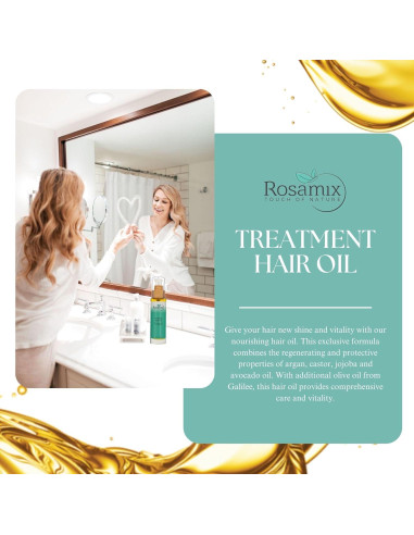 Aceite Capilar Nutritivo Rosamix 50ml - Argán Jojoba Aguacate